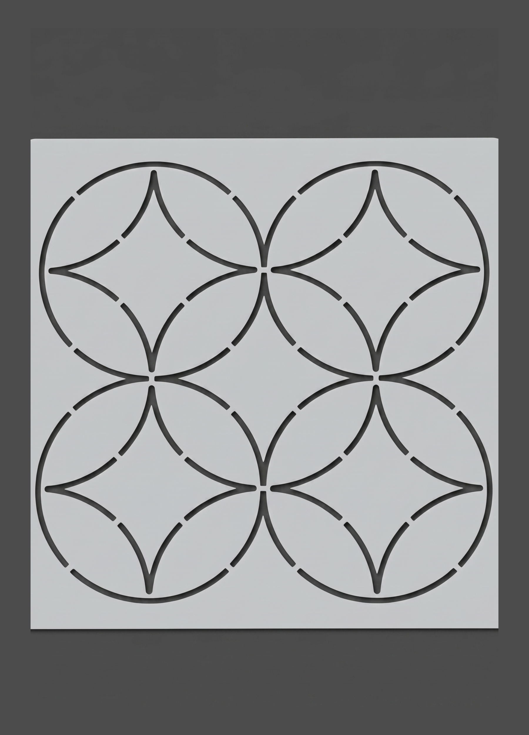 Shippo Tsunagi - The Seven Treasures 8.3"x5.9" - Stencil