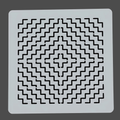 Kaku Juji - Stepped Cross - Stencils