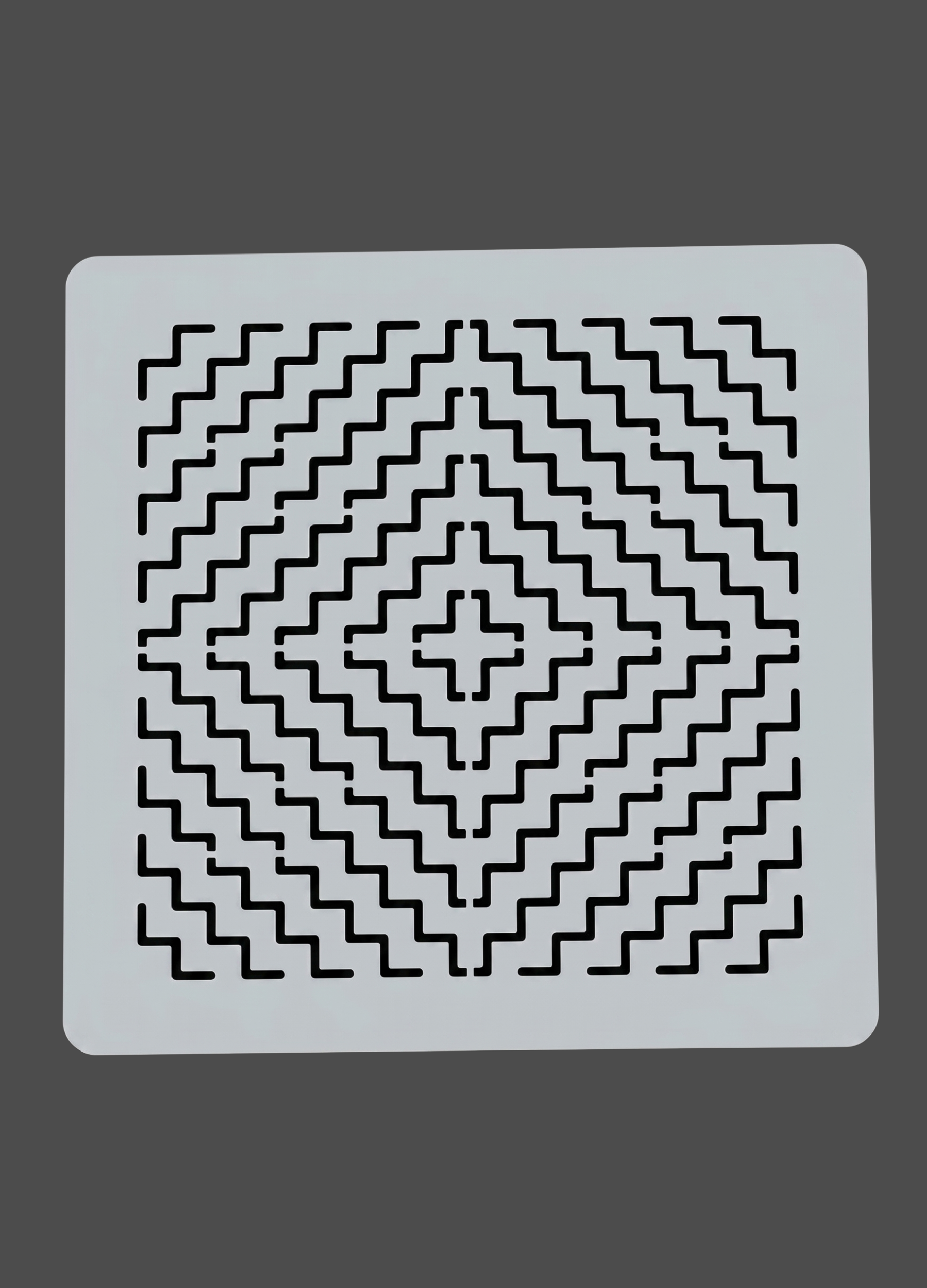 Kaku Juji - Stepped Cross - Stencils