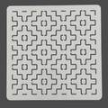 Kaku Juji - Stepped Cross Pattern - Stencils