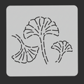 Icho - Ginkgo Leaves 5"x5" - Stencil