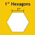 1" Hexagons - Small Pack 100 Pieces