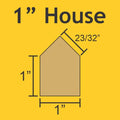 1" House - Small Pack 60 Pieces