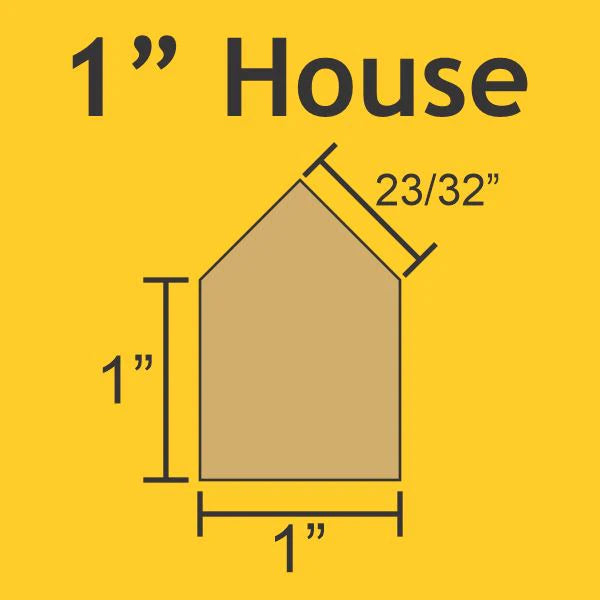 1" House - Small Pack 60 Pieces