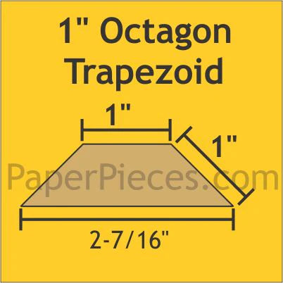 1" Octagon Trapezoids - Small Pack 56 Pieces