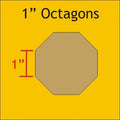 Acrylic Template - 1" Octagon - 1/4" Windowed
