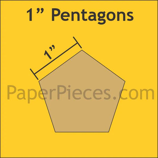 1" Pentagons - Small Pack 72 Pieces