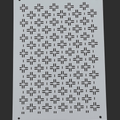 Hitomezashi Variation - Cross Grid 8.3"x5.9" - Stencil