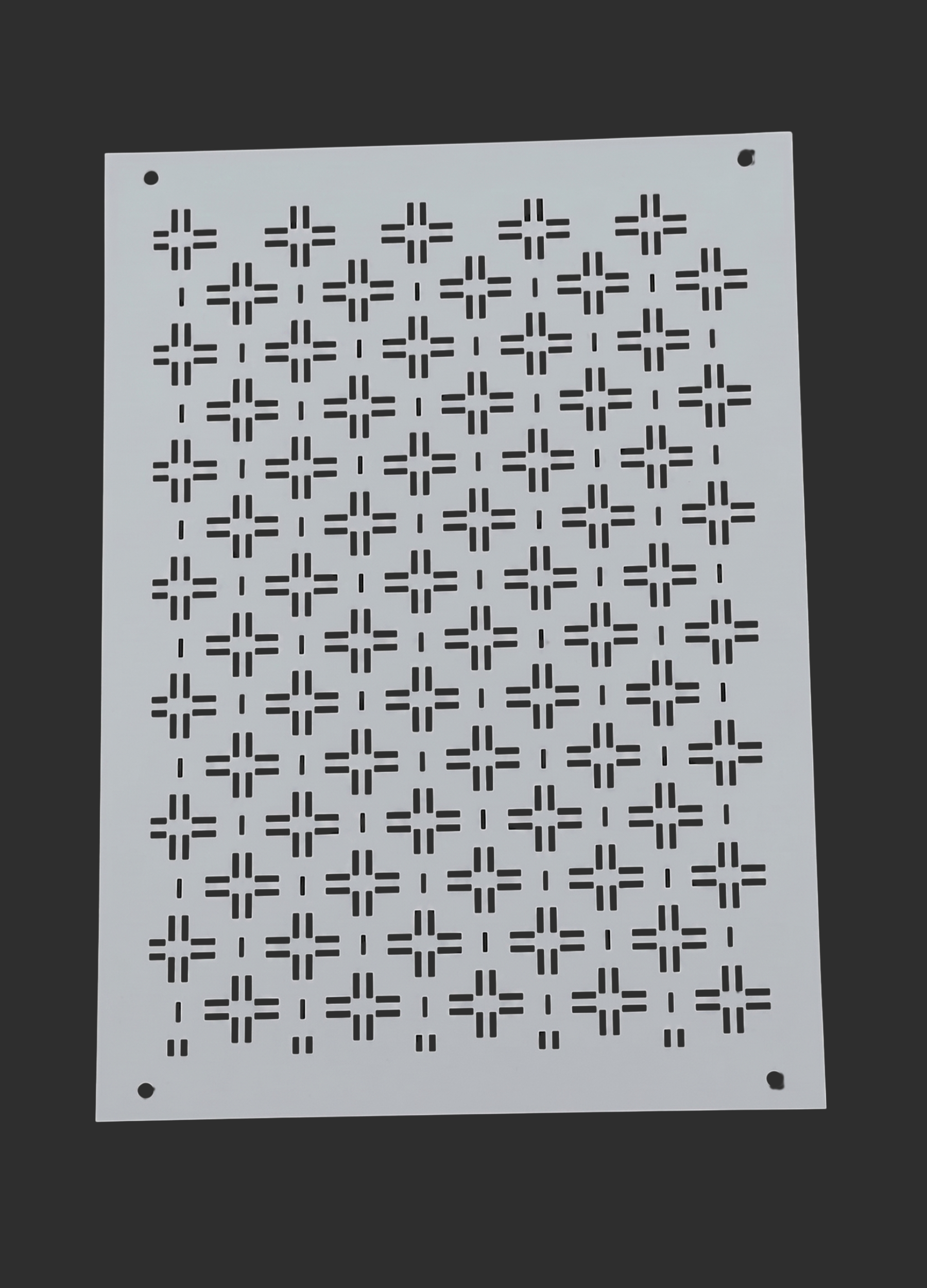 Hitomezashi Variation - Cross Grid 8.3"x5.9" - Stencil