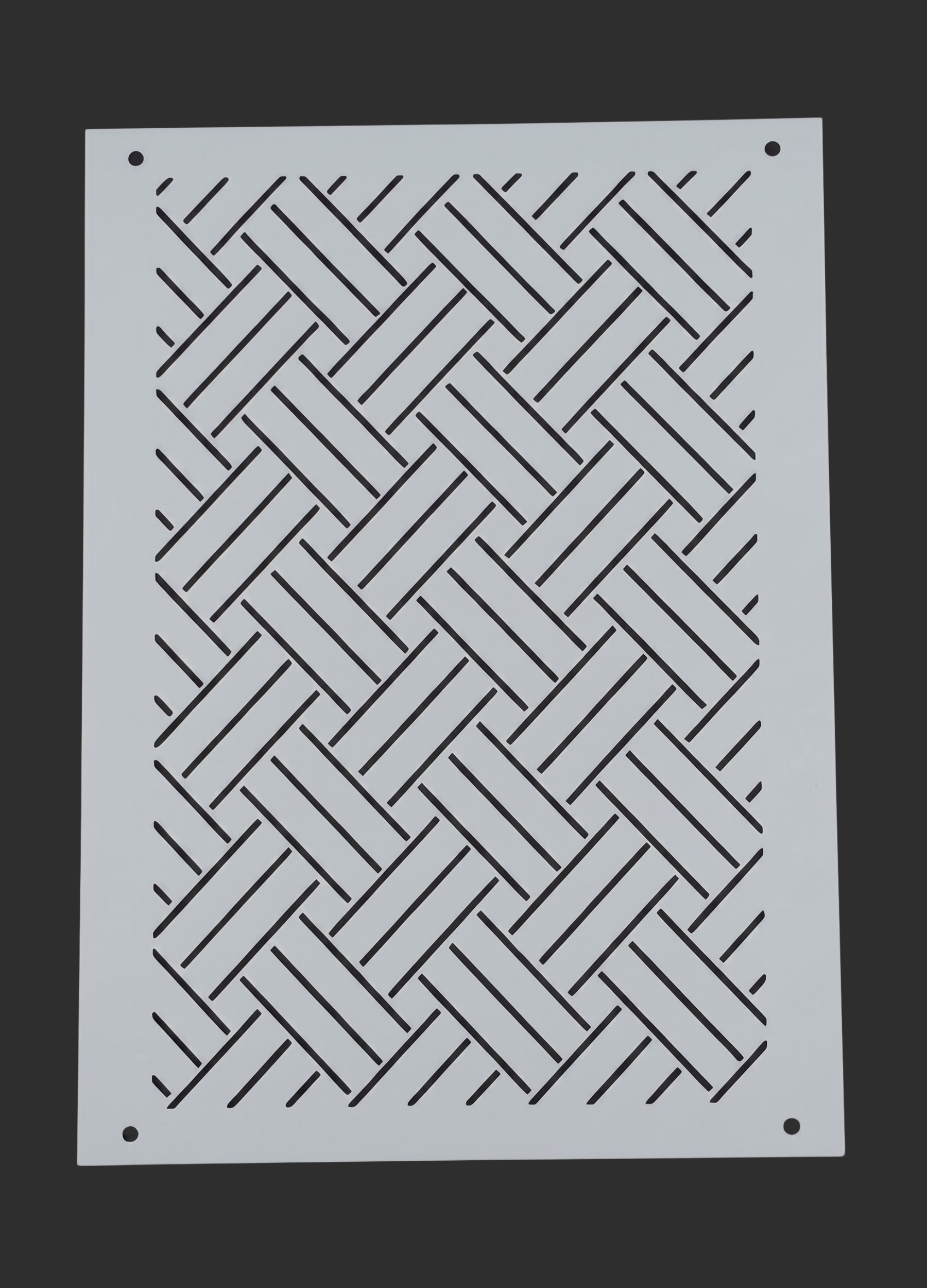 Herring Bone Weave 8.3"x5.9" - Stencil