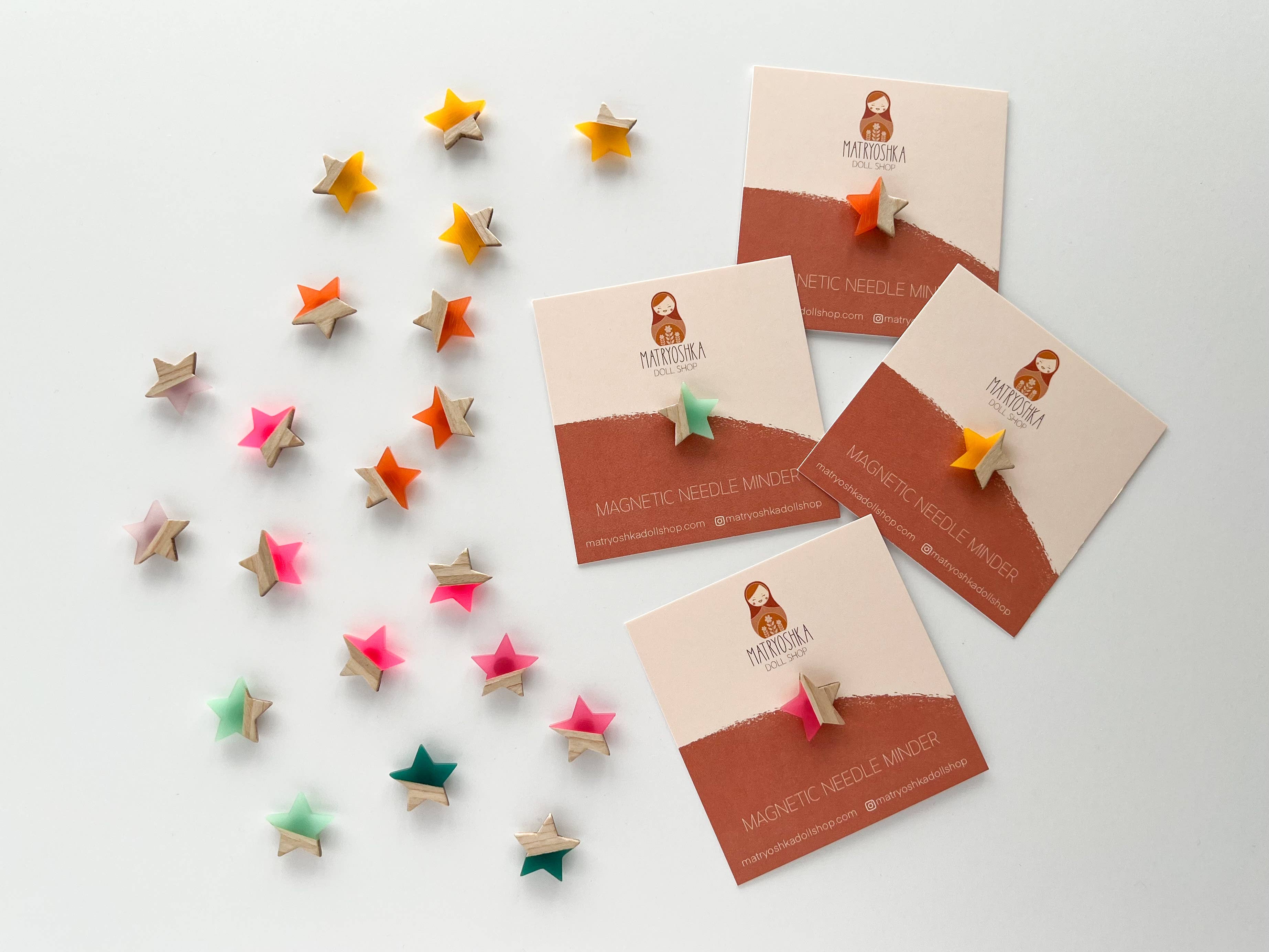 Star magnetic needle minder, needle magnet, needle keeper