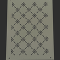 Hanabishi Inspired - Flower Diamond Grid 8.3"x5.9" - Stencil