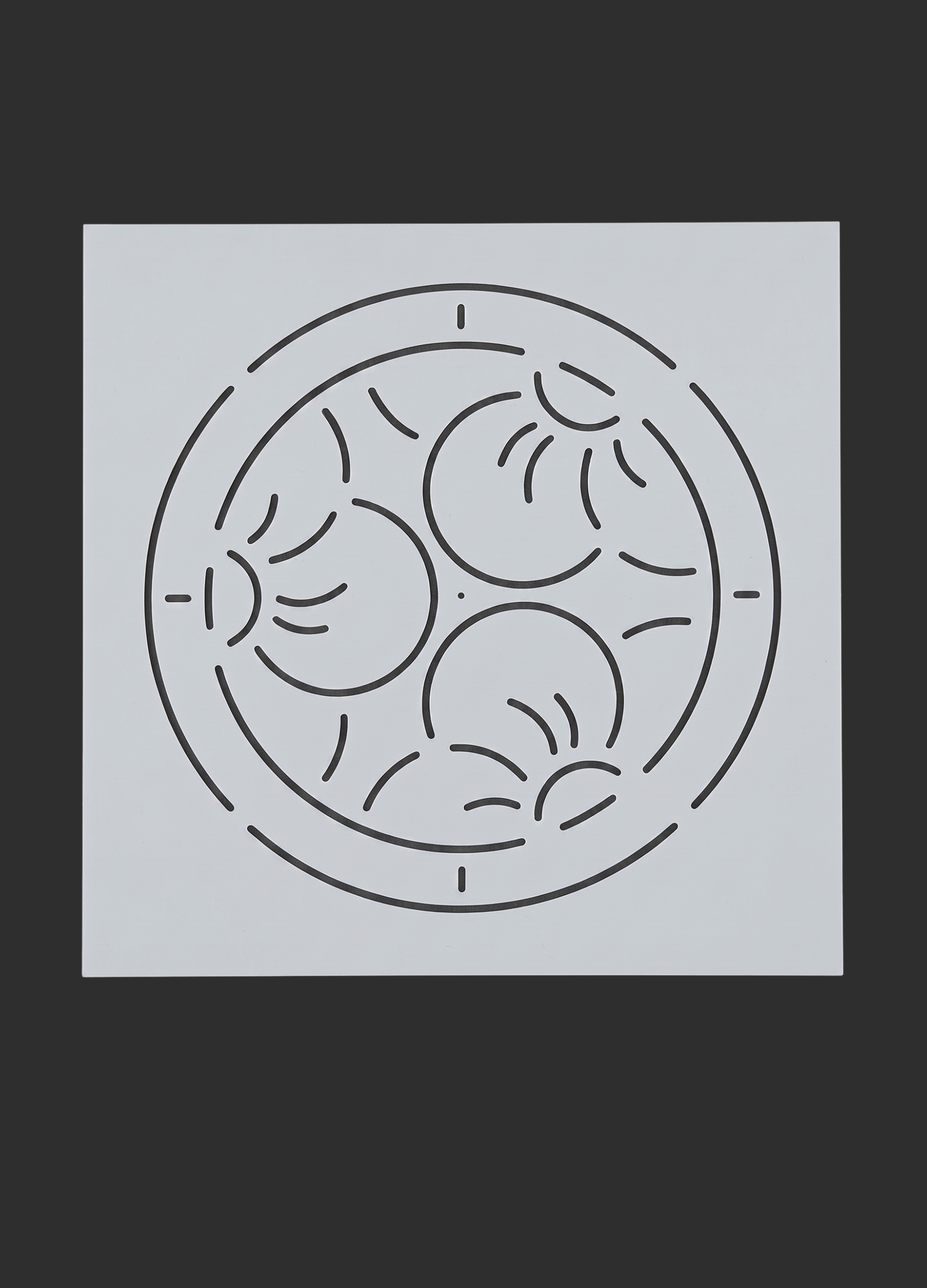 Tachibana Mon - Citrus Crest 5"x5" - Stencil