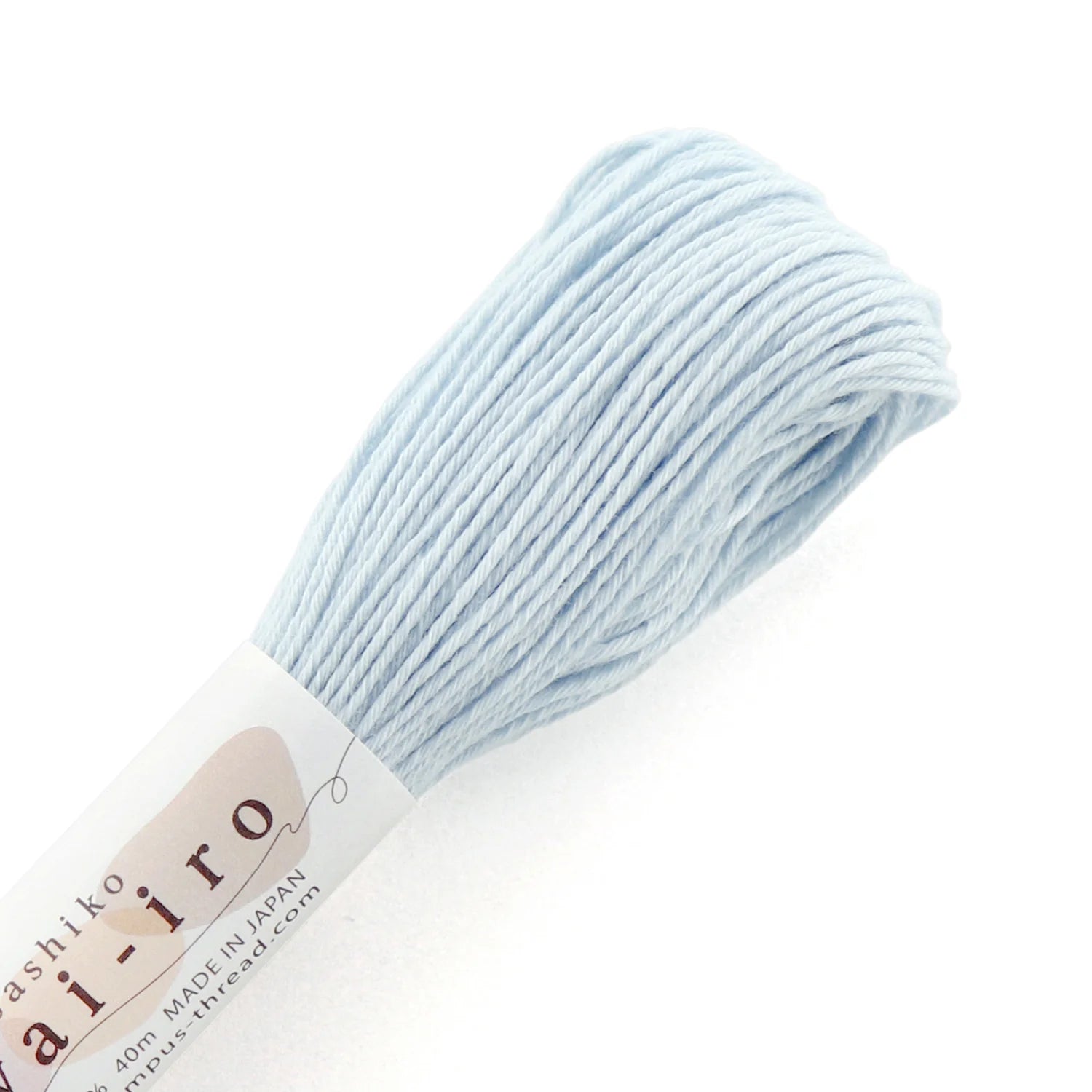 Sashiko Thread A-4-Baby Blue - Sashiko Awai Iro - 40m