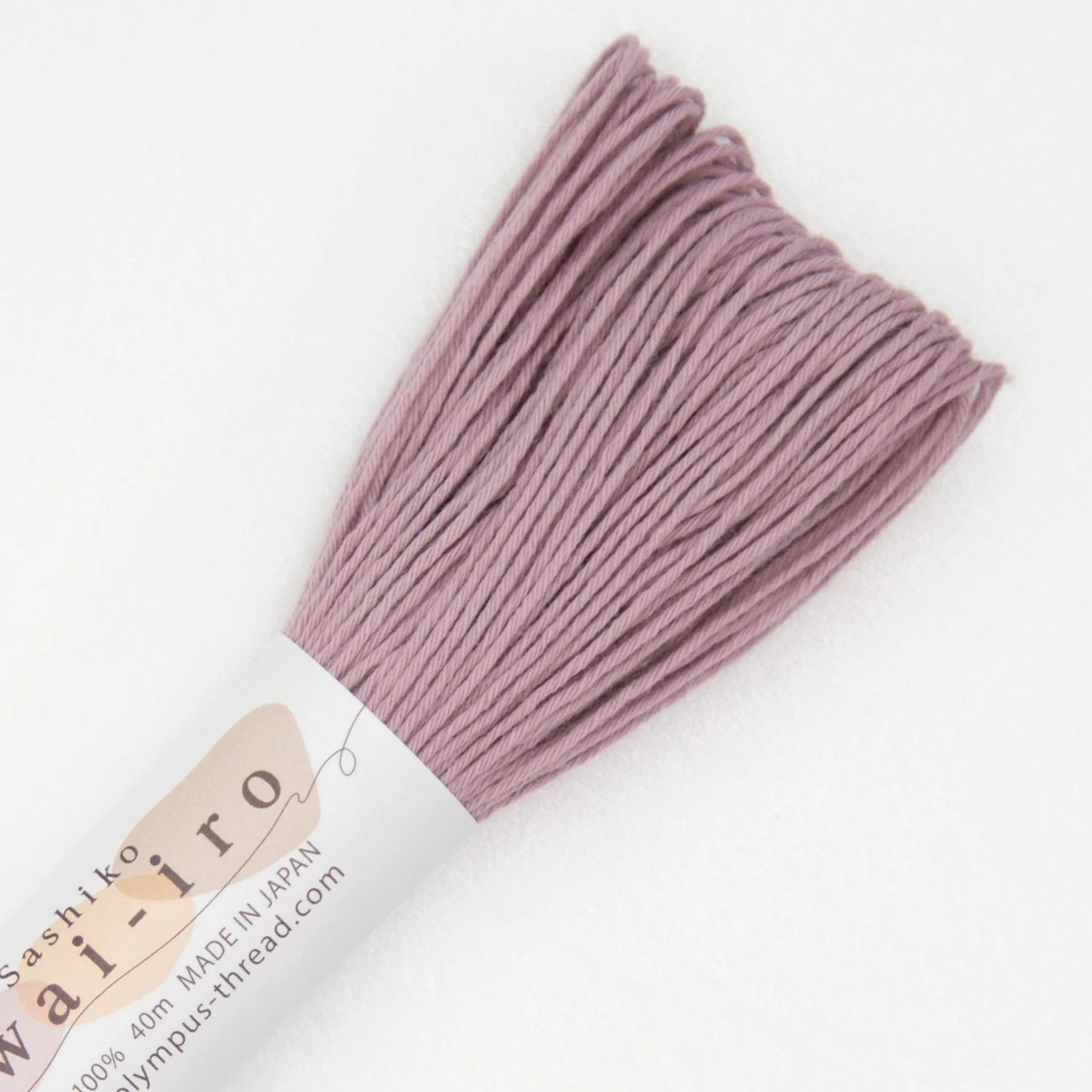 Sashiko Thread A-6-Dusty Pink - Sashiko Awai Iro - 40m