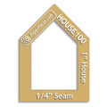 Acrylic Template - 1" House - 1/4" Windowed