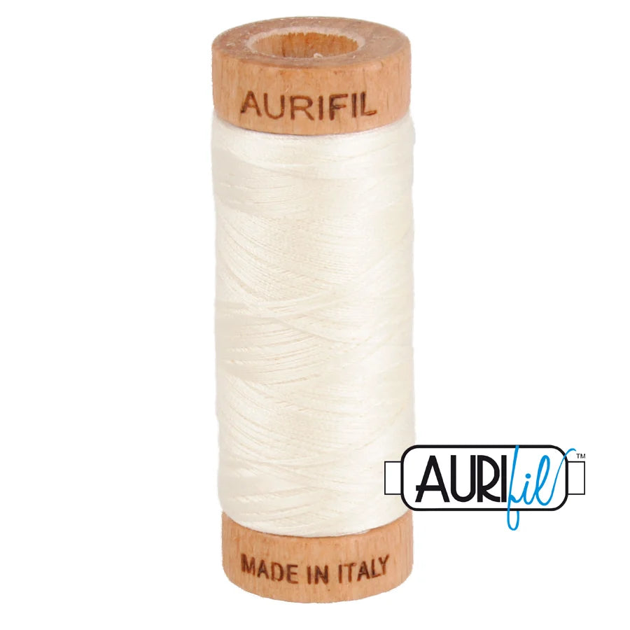 Aurifil - Mako 80wt 2026 Chalk - Small Spool