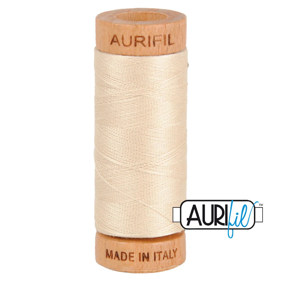 Aurifil - Mako 80wt 2310 Light Beige - Small Spool