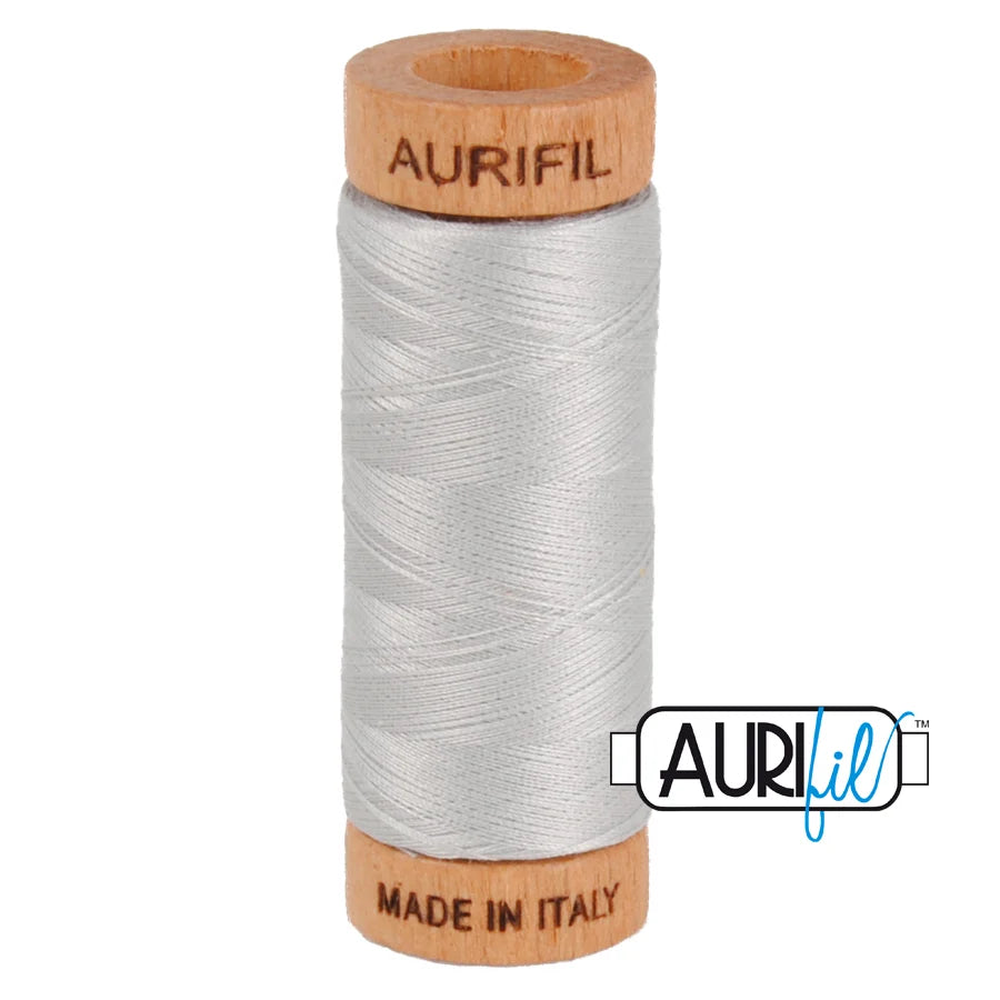 Aurifil - Mako 80wt 2615 Aluminium - Small Spool
