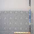 Pure white medallion eyelet cotton