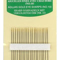 Gold Eye Needles, Sharps, 20 of no.10