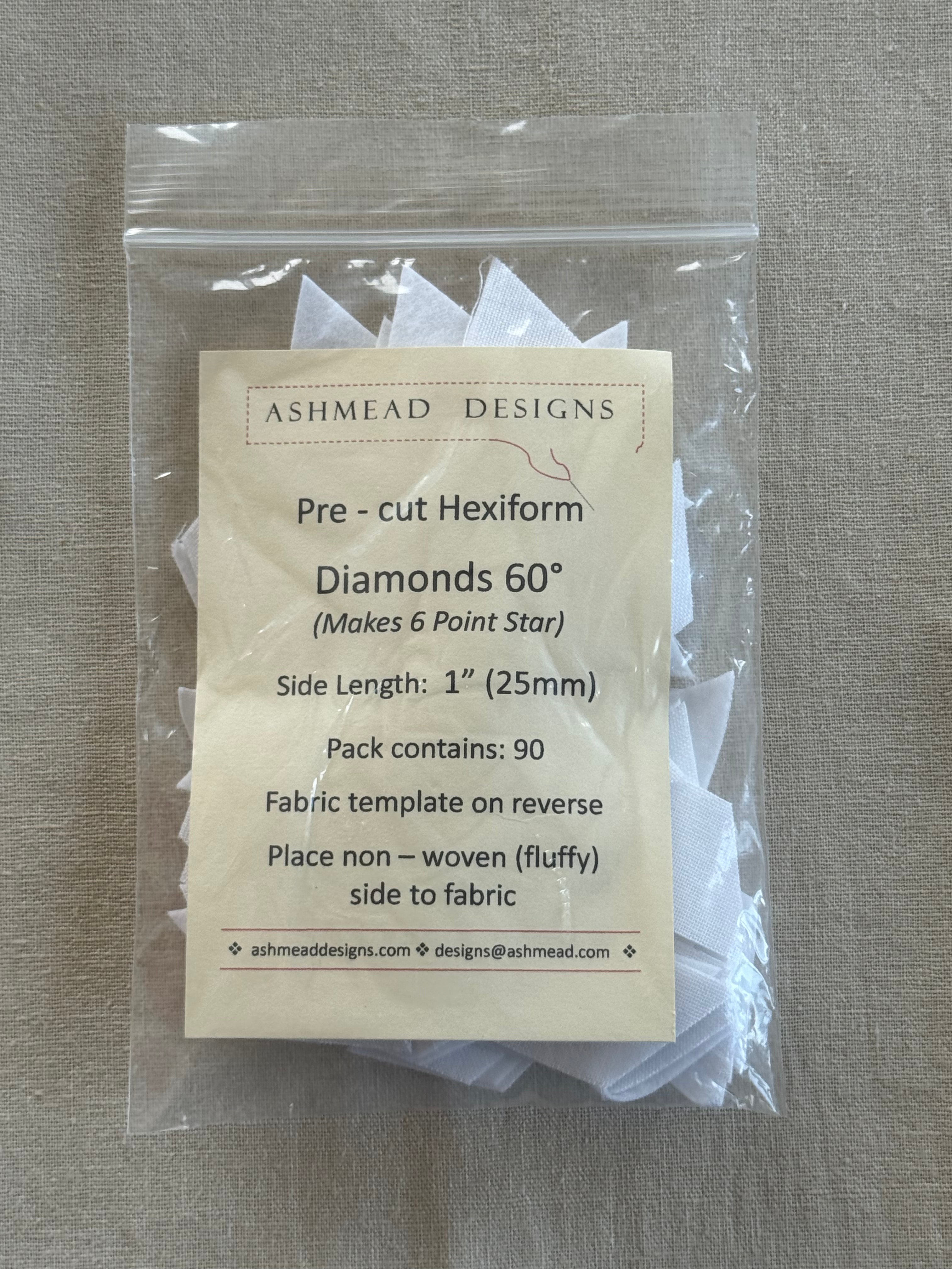 Hexiform Precut - Diamonds 60 degrees - 1" - pack of 60