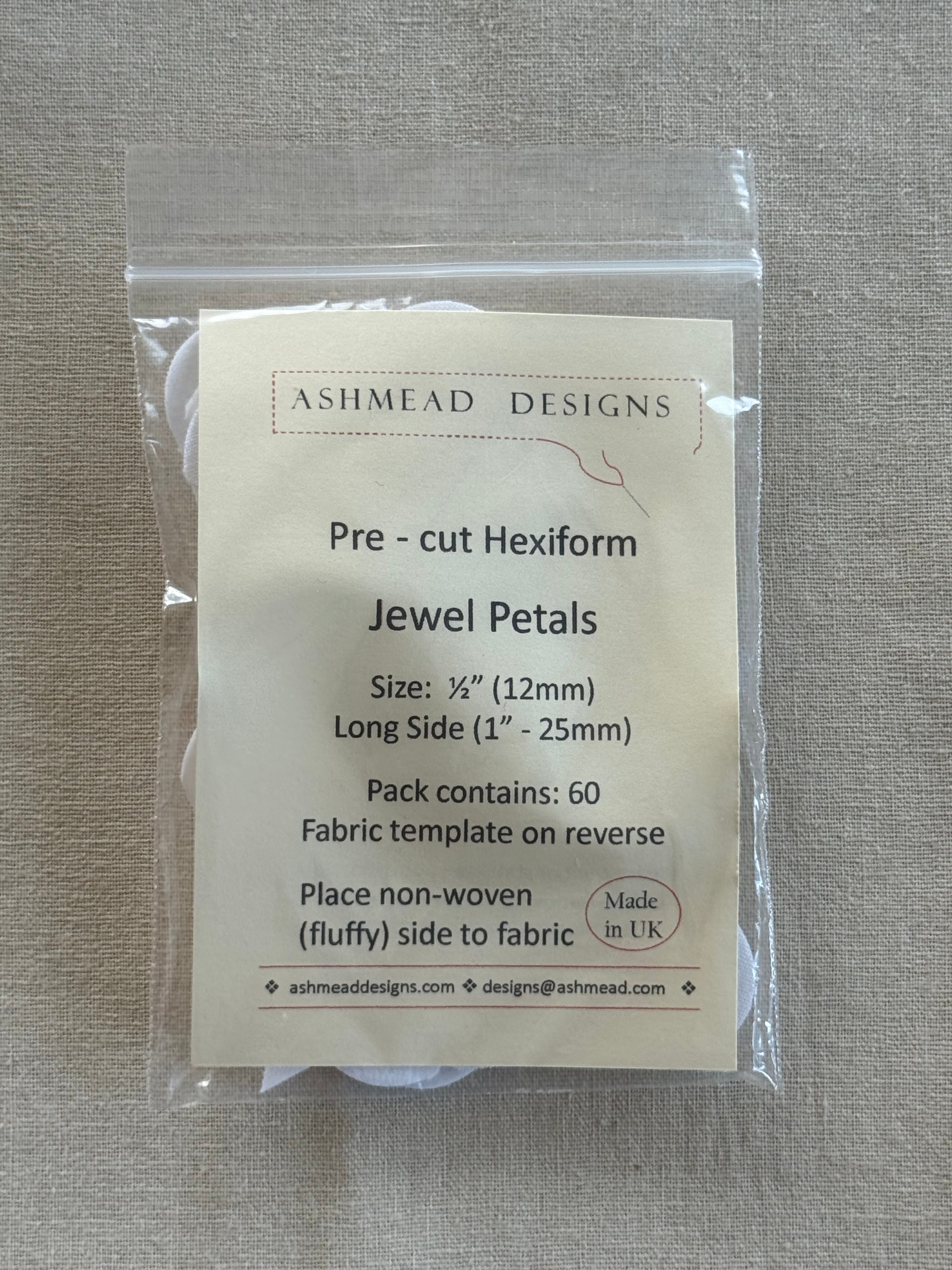 Hexiform Precut - Jewel Petals - 1/2" - pack of 60
