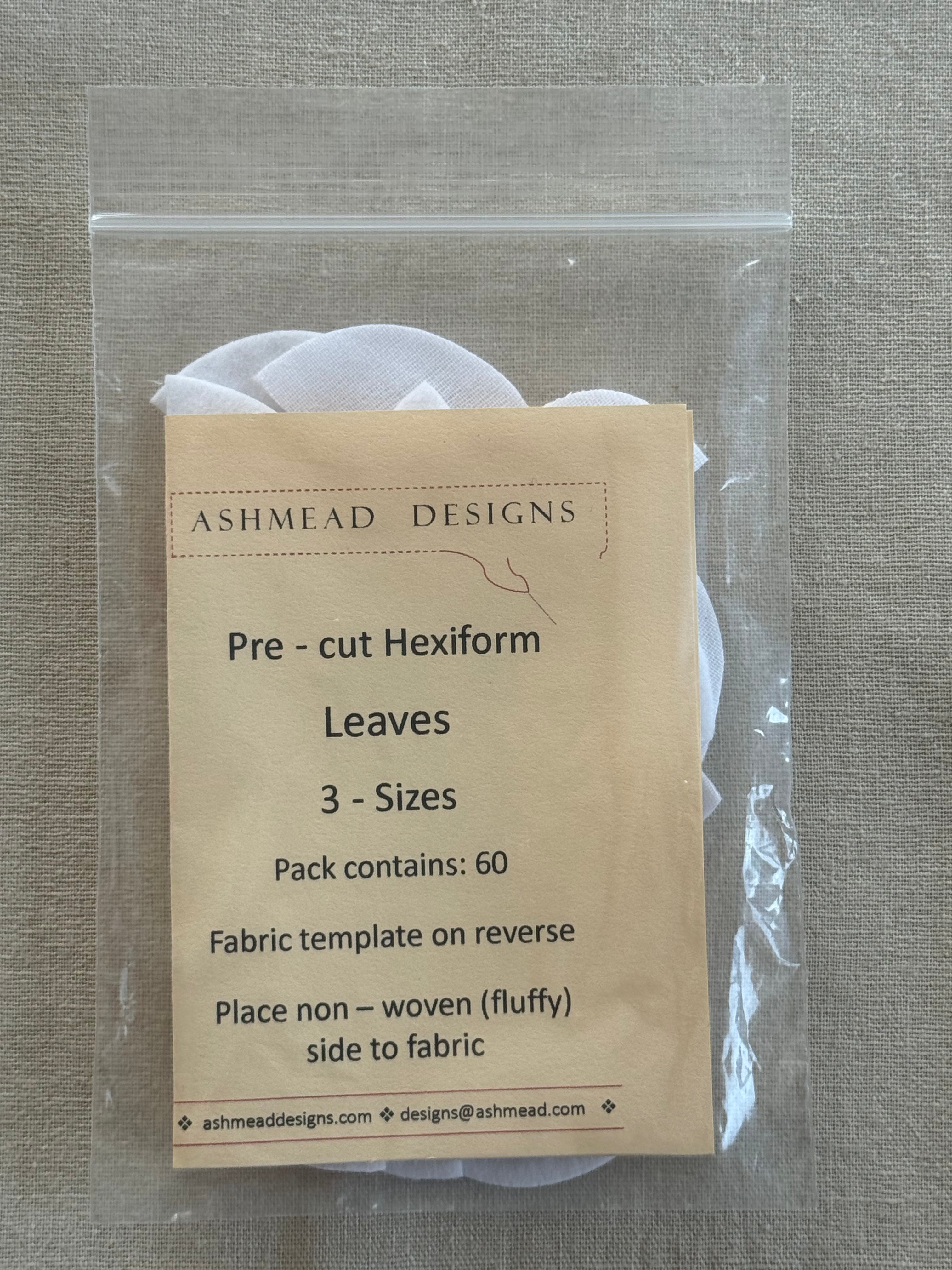Hexiform Precut - Leaves - 3/4" - pack of 60