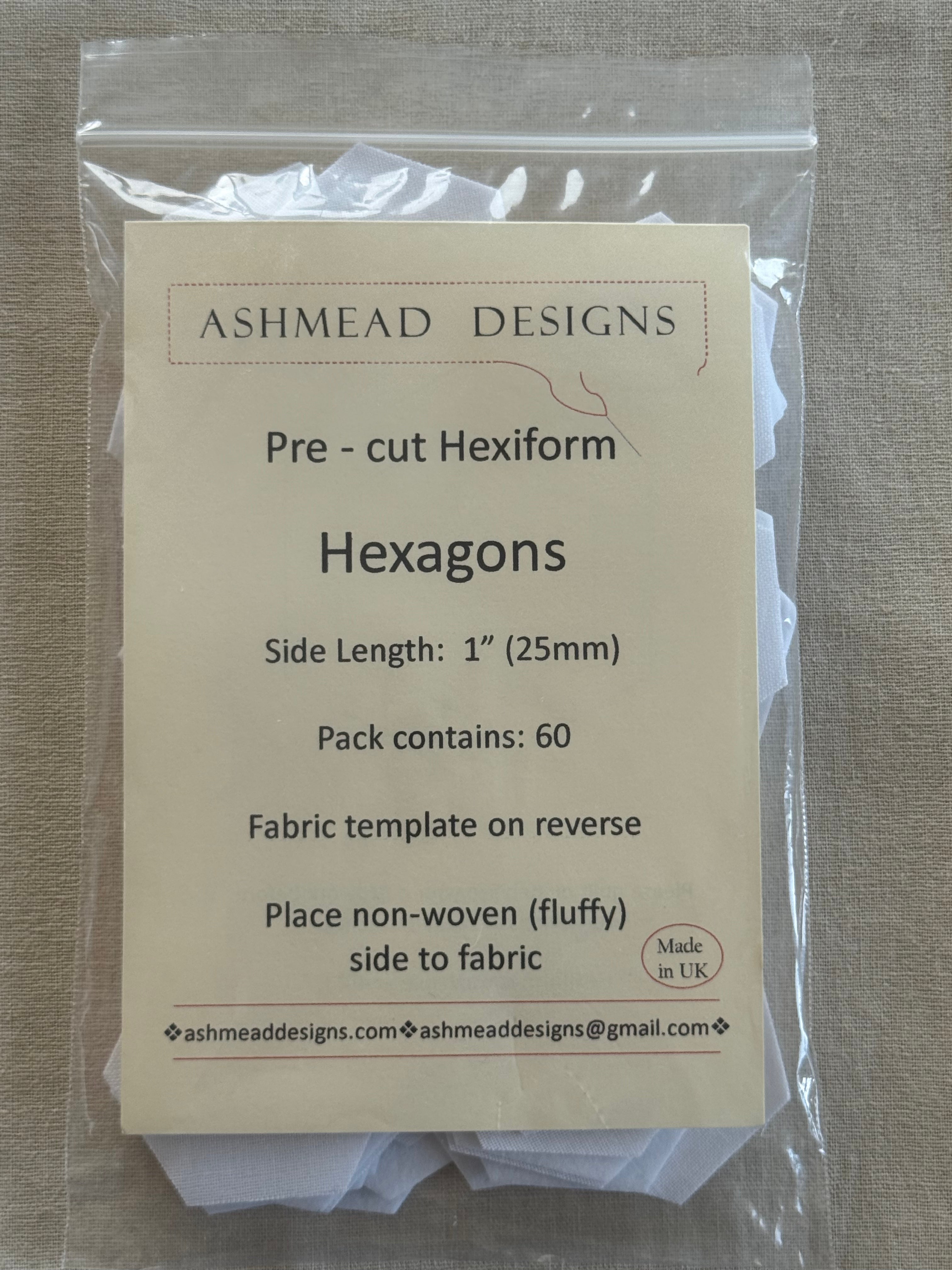 Hexiform Precut - Hexagons - 1" - pack of 60