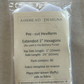 Hexiform Precut - Extended Hexagons - 1" - pack of 60