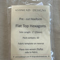 Hexiform Precut - Flat Top Hexagons - 1" - pack of 60