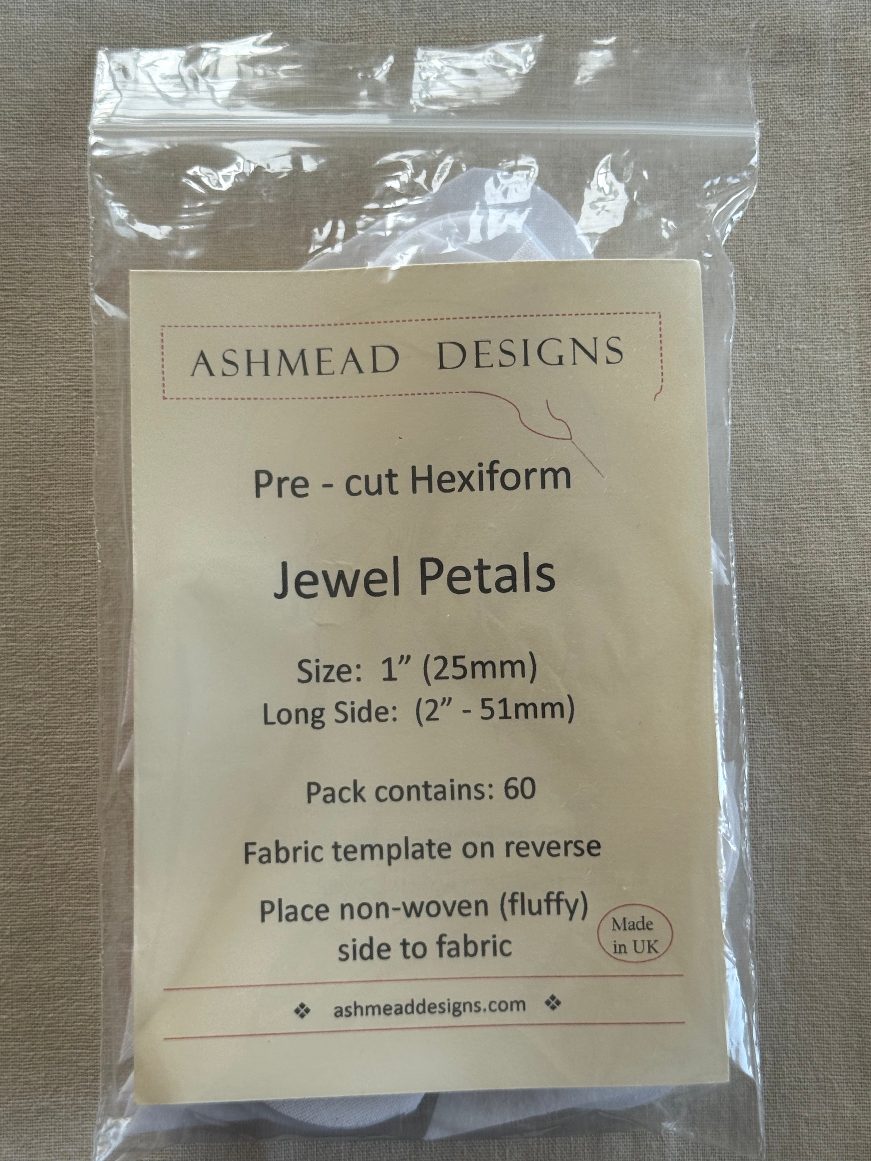 Hexiform Precut - Jewel Petals - 1" - pack of 60