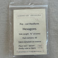 Hexiform Precut - Hexagons - 3/8" - pack of 60