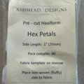 Hexiform Precut - Hex Petals - 1" - pack of 60