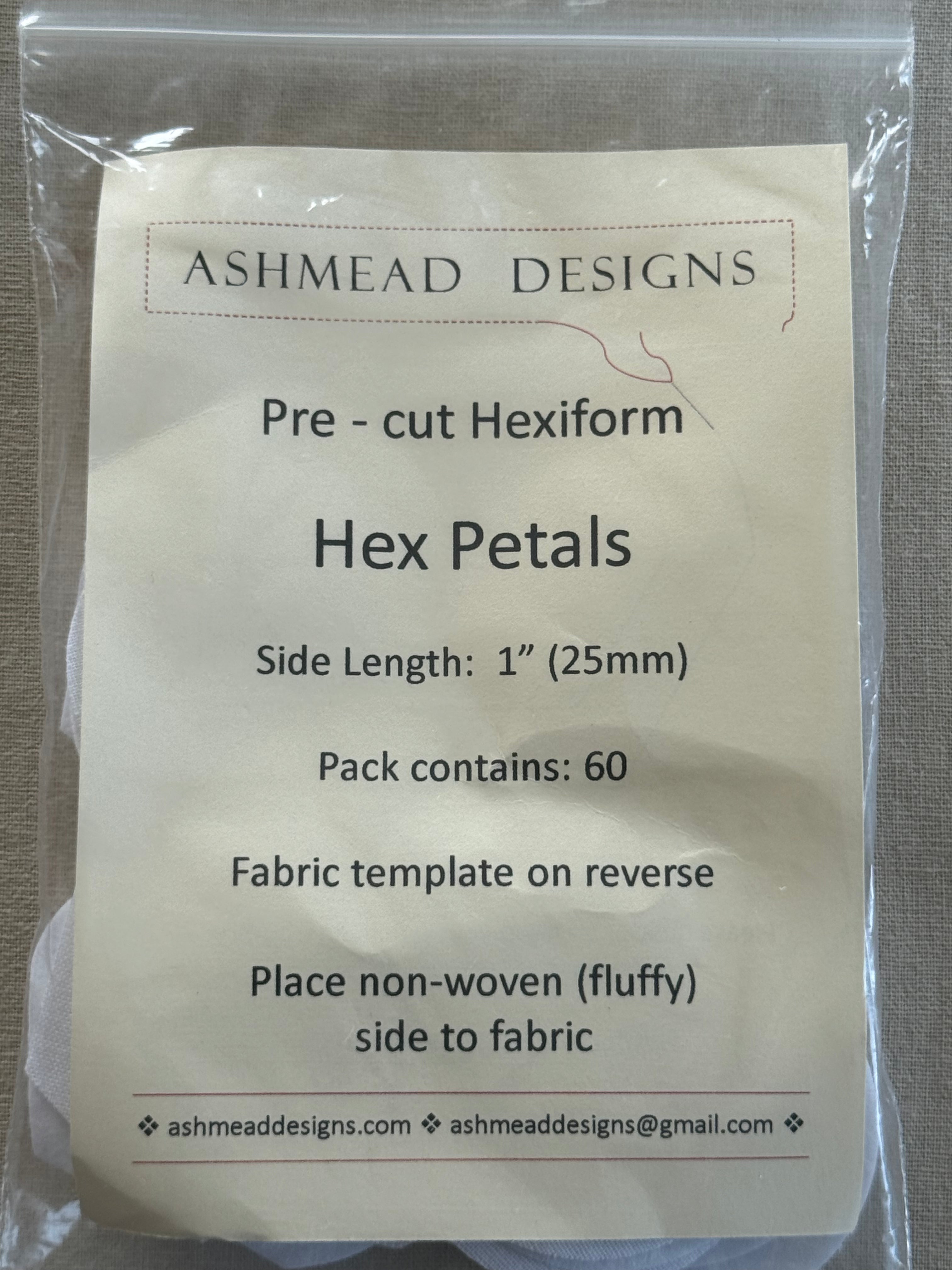 Hexiform Precut - Hex Petals - 1" - pack of 60