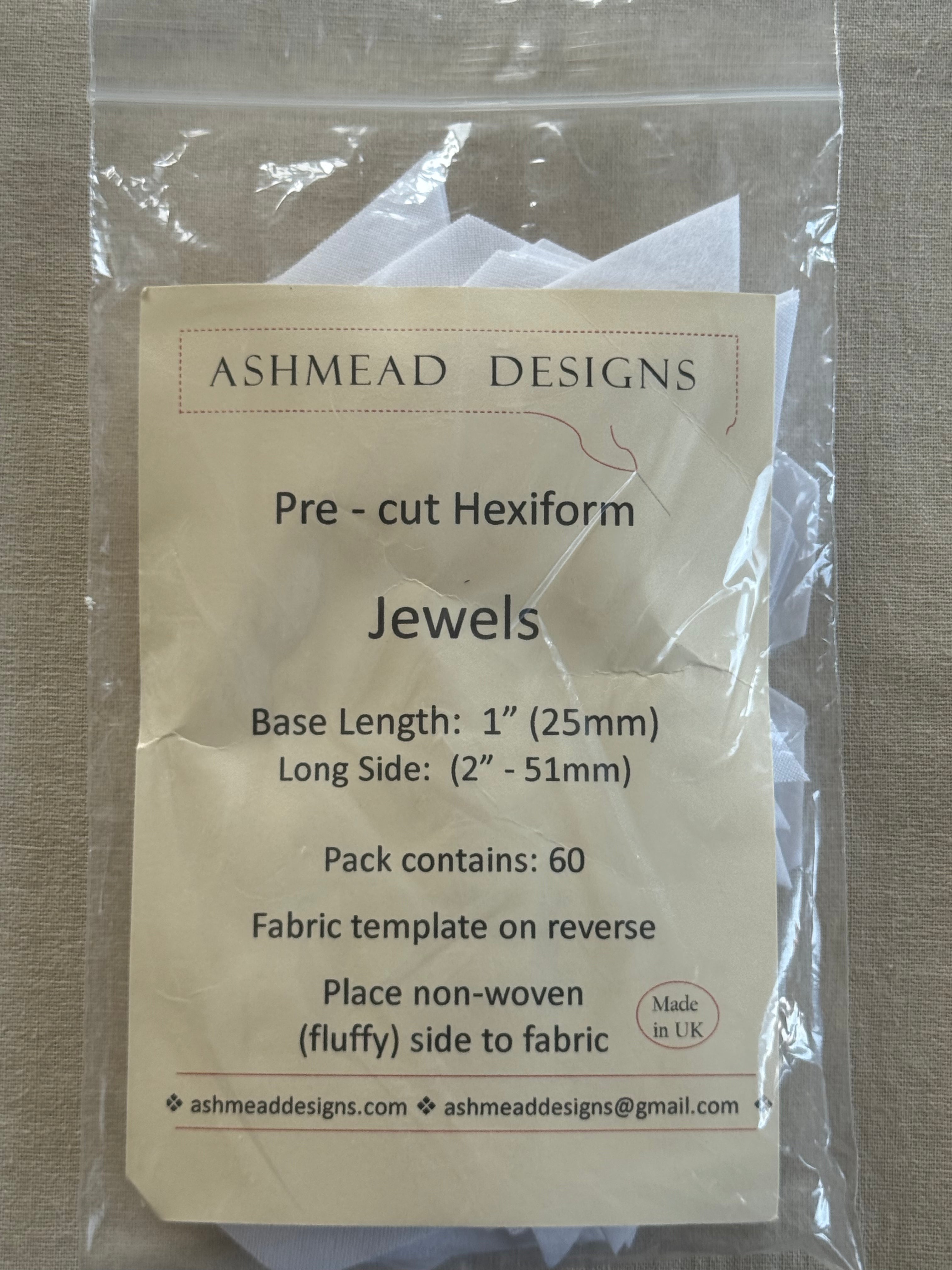 Hexiform Precut - Jewels - 1" - pack of 60