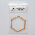 Acrylic Template - 1 1/2" Hexagon - 1/4" Windowed