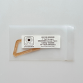 Acrylic Template - 1" Half Hexagons - 1/4" Windowed