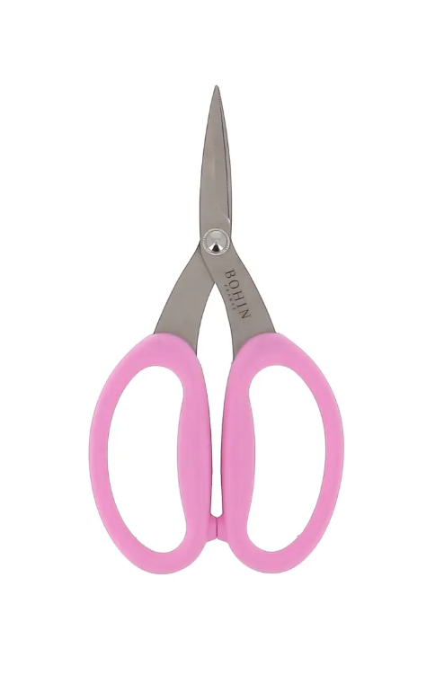 Micro Serrated Scissors - Pink 6.75" - Bohin