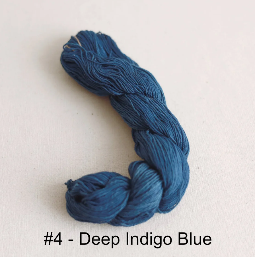 Sashiko Thread - #4 deep indigo blue - 110m - plant-dyed hand dyed